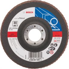 Vejárovitý kotúč X551 Bosch Expert for Metal, rovný, 125 mm, P 80 - 2608607355