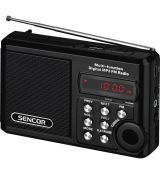 SENCOR rádio s USB/MP3- čierne  /SRD 215 B