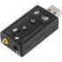 Zvuková karta Deltaco pre USB, 7.1, 2x3.5 mm n, ovládanie zvuku