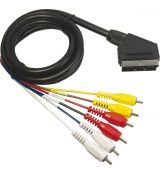 SENCOR SAV 114-025 kábel scart M 6xRCA M 2,5m