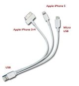Univerzálny nabíjací kábel USB 3in1 /55429-77006