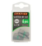 HANDY Sada bitov v krabičke 6ks plochých 6,7,8mm /10604