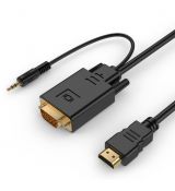 GEMBIRD Kábel HDMI Samec/VGA Samec + 3,5mm Jack 1,8m /A-HDMI-VGA-03-6