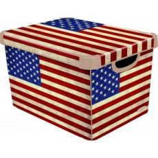 Curver Box úložný dekoratívny S AMERICAN FLAG Curver 04710-A33
