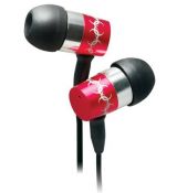 CLIPTEC slúchadlá in-ear Metalica - červené BME949