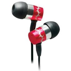 CLIPTEC slúchadlá in-ear Metalica - červené BME949