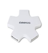 OMEGA USB 2.0 HUB 4 PORT STAR WHITE