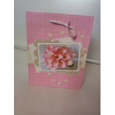 Darčeková taška 23 x 18 ružová
