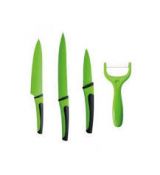 Bergner Set 3 nožov + škrabka /RB-2573 Green