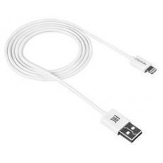 Canyon CNE-CFI1W, 1m kábel Lightning/USB, bez Apple certifikácie MFi, biely