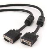 Gembird kábel VGA HD15 (M) na VGA HD15 (M) Premium, tienený, 2 x feritové jadrá, 3m,čierny
