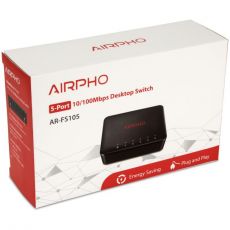 AIRPHO AR-FS105 Switch 5-Port/10/100Mbps/Desk