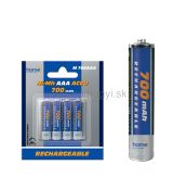 Akumulátor, AAA, 700mA, Ni-Mh, 4ks/blister M 700AAA
