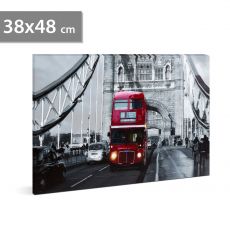 LED obrázok na stenu "London Bus" - 2 x AA, 38 x 48 cm 58018E