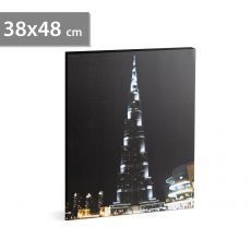 LED obrázok na stenu "Burj Khalifa" - 2 x AA, 38 x 48 cm 58018J
