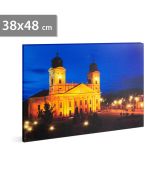 LED obrázok na stenu " Veľký kalvínsky kostol " - 3 x AA, 38 x 48 cm 58018K