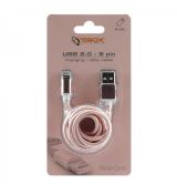 SBOX IPH7-RG Apple Lightning/USB-A ružovo/zlatý 1,5m