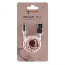 SBOX IPH7-RG Apple Lightning/USB-A ružovo/zlatý 1,5m