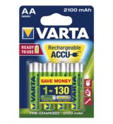 Accu R2U AA/4 HR6 2100mAh bat. VARTA