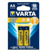 Longlife AA/2 LR6 2ks blister bat. VARTA