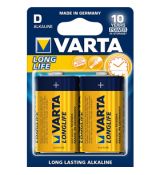 Longlife D/2 LR20 2BP Alk bat. VARTA