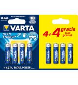 LR03 4+4BP AAA Longlife Power Alk VARTA