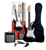ABX 10 gitarový set, čierna ABX GUITARS