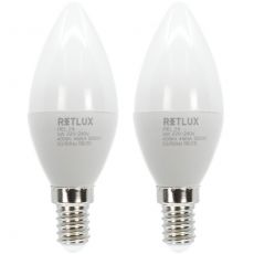 LED C37 2x5W E14 WW RETLUX REL 24