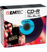 CD-R 700MB 52x Vinyl Slim 10pack EMTEC