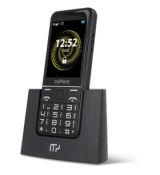 Halo Q Senior tlačidlový čierny myPhone