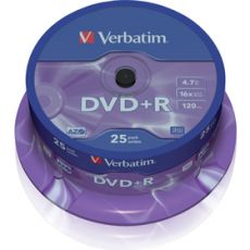 43500P DVD+R 16x 25ks cake VERBATIM