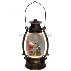 VIANOČNÁ DEKORÁCIA, LAMPÁŠ SO SNEŽÍTKOM A TRBLIETKAMI LTN 15 SOMOGYI