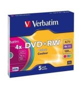 43297P DVD+RW SERL 4x 5ks case VERBATIM