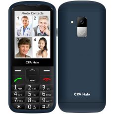 Halo 18 Senior tlačidlový modrý CPA Mobilný telefón