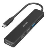 USB-C hub multiport 4x USB 1x HDMI HAMA