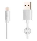 USB/Lightning kábel 2m,MFI, biely FIXED