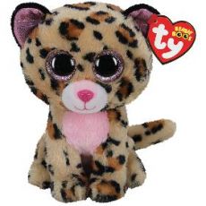 Livvie leopard 15 cm hnedá/ružová TY