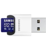 MicroSDXC 512GB PRO Plus+USB adp SAMSUNG