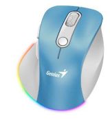 Ergo 9000S Pro Wrl mouse blue/wh GENIUS