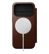 Modern Leather Folio iPhone 17 Pro Brown