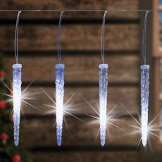 HOME Vianočná súprava LED cencúľ KJL360 360 LED 5,6×0,4 m 15 cencúľov studená biela IP44