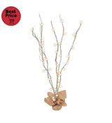 Svietiaca vetva, strieborná, 120 cm, 40 LED KLB 120/SL