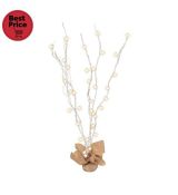 Svietiaca vetva, biela, 120 cm, 40 LED KLB 120/WH