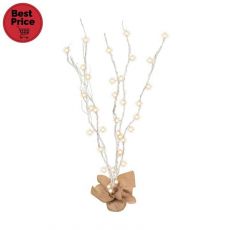 Svietiaca vetva, biela, 120 cm, 40 LED KLB 120/WH