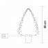 Umelý vianočný stromček so zabudovaným LED osvetlením, 60 cm KMF60BLED