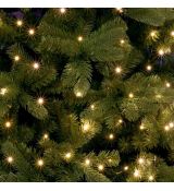 Zväzok micro LED svietiacich reťazcov, teplá biela, zelený kábel, IP44, dimmer ML 250G/WW