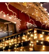 LED svietiaci záves cencúľ KKF 608/WW