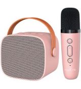 MXKS-100 BT karaoke set růžový MAXLIFE