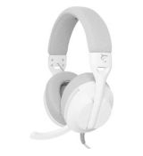 Herné headset PARROT biela WHITE SHARK