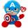 TY - SOFT CAPTAIN AMERICA Marvel, 15 cm